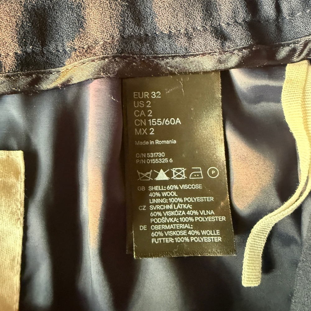 Maison Martin Margiela Asymmetrical Navy Blue Layered Skirt - Picture 7 of 7